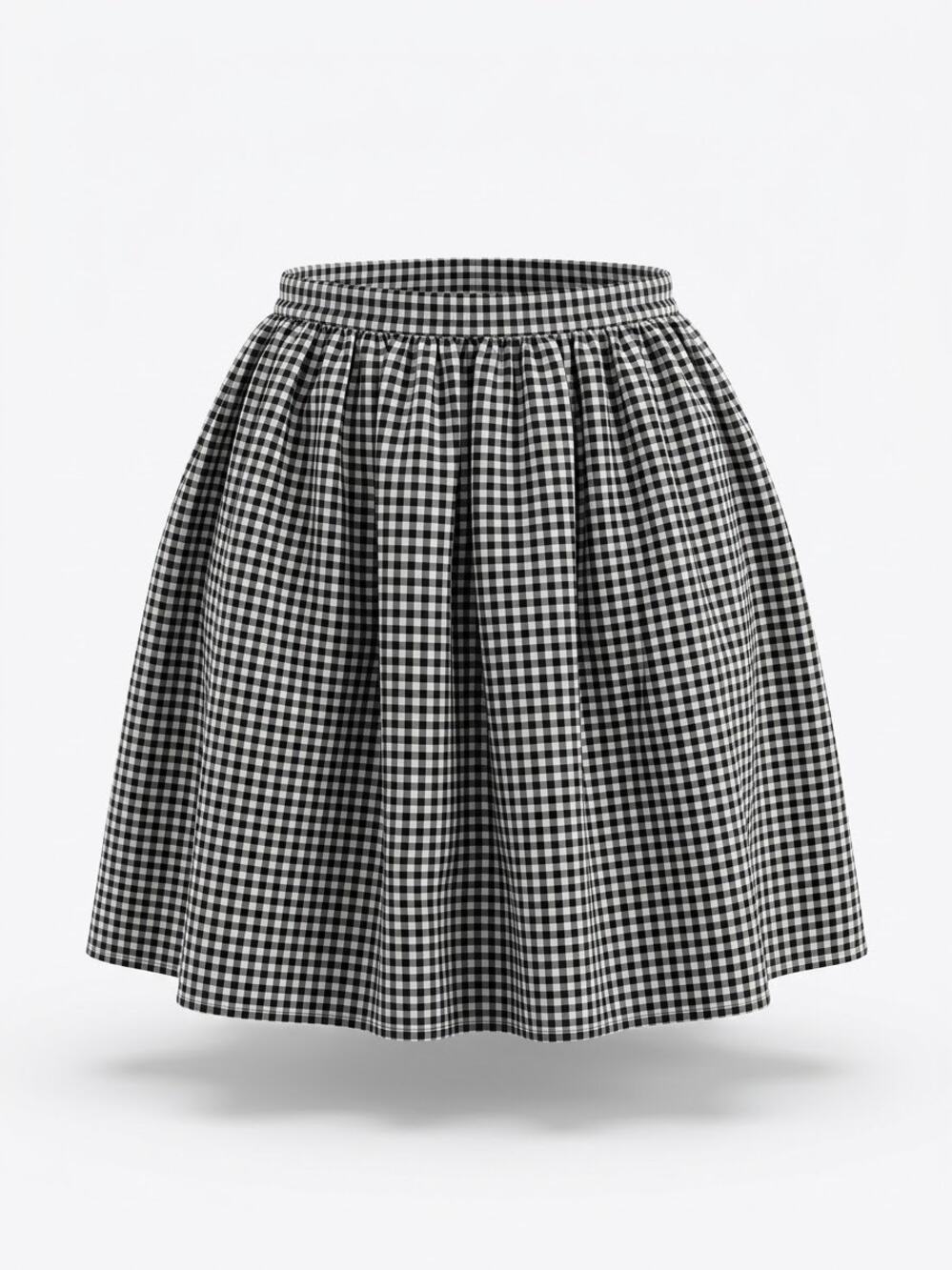Madewell Gingham Checked Pleated Skirt 0 Cottagecore Preppy Classic Twee